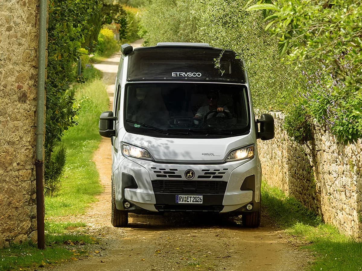 Etrusco CV Fiat — în mers pe drum